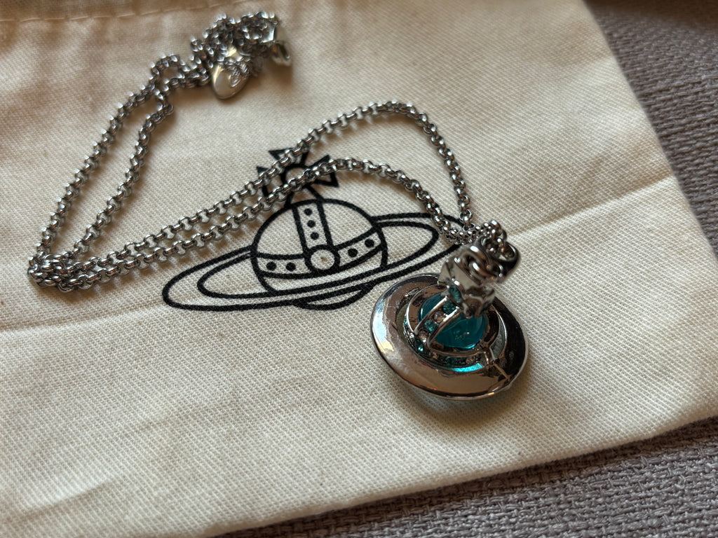 Vivienne Westwood Orb Necklace - Baby Blue