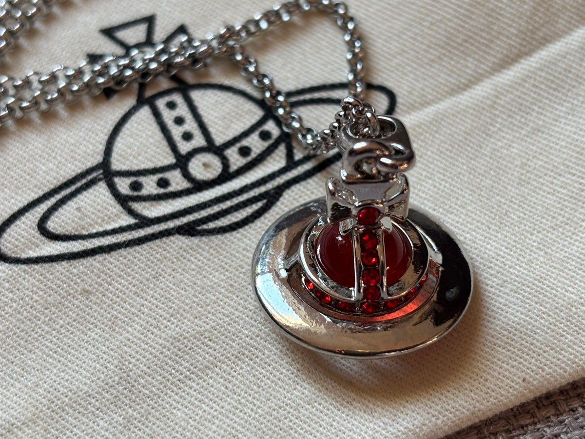 Vivienne Westwood Orb Necklace - Ruby Red