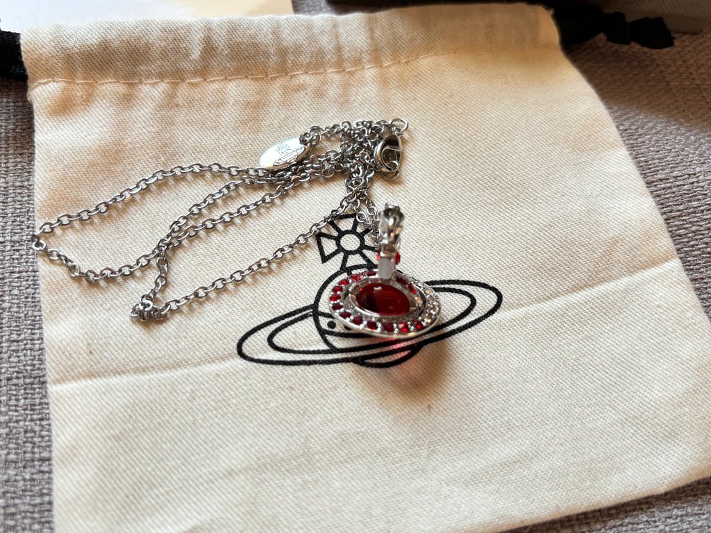 Vivienne Westwood Orb Necklace - red