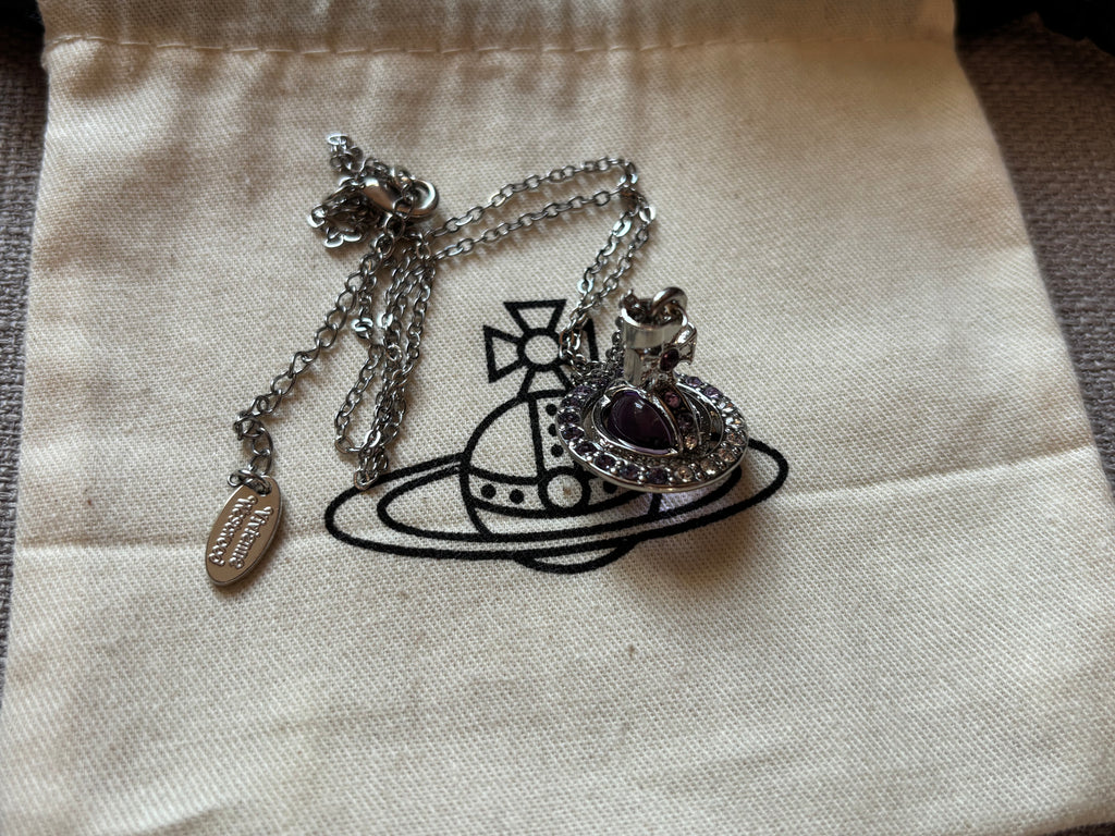 Vivienne Westwood Orb Necklace - Purple