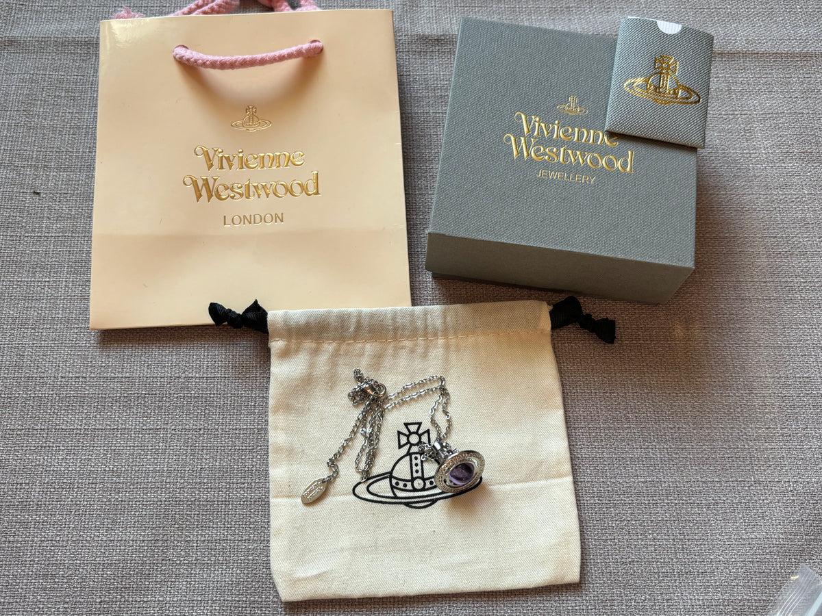 Vivienne Westwood Orb Necklace - Purple
