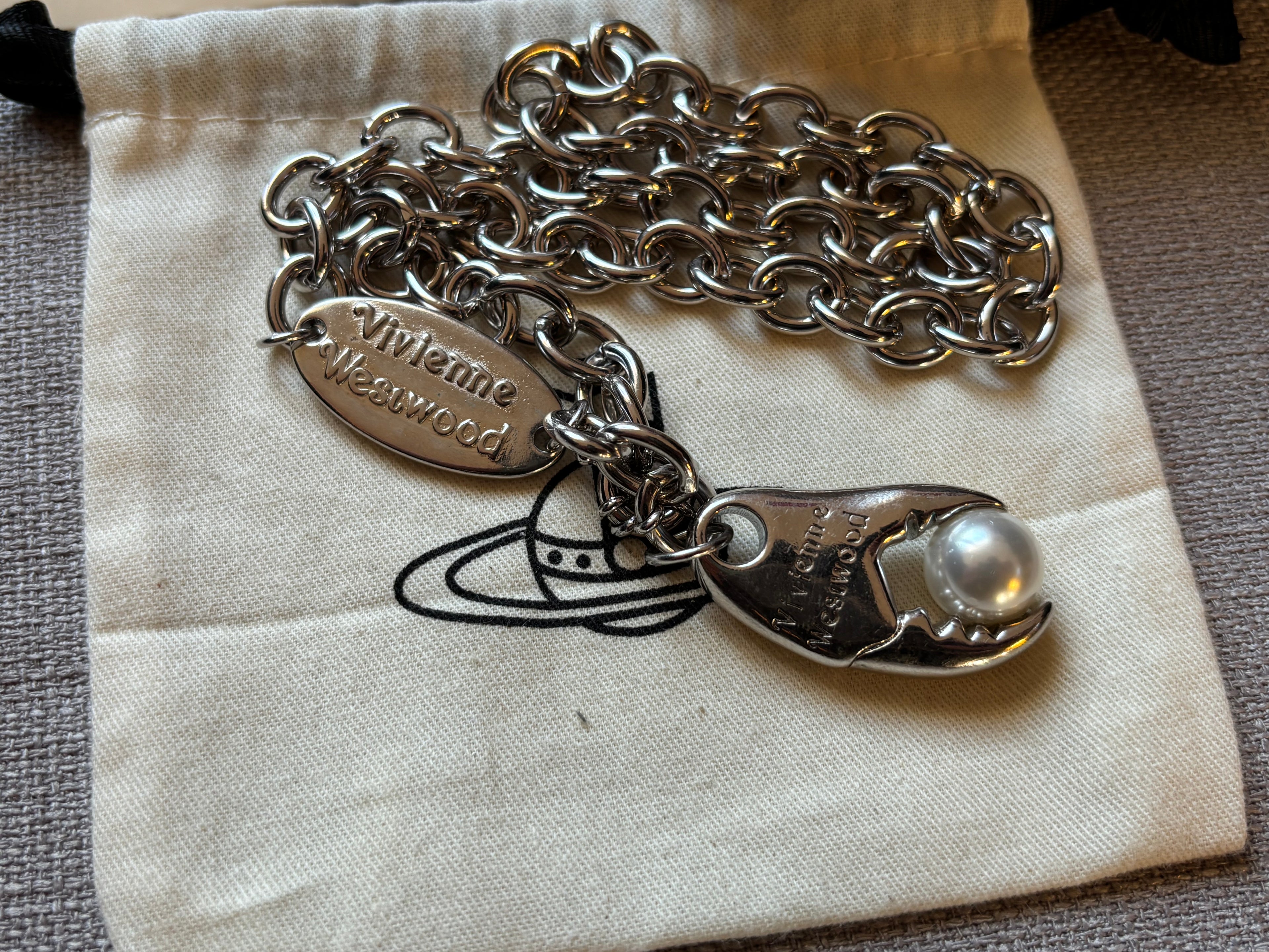 Vivienne Westwood Mens Pearl Necklace